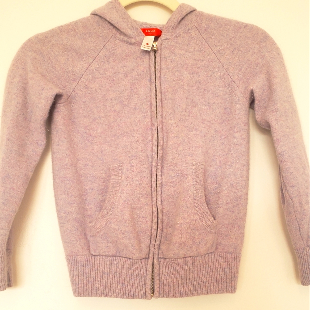 Purple auqua girl cashmere  girls sweater